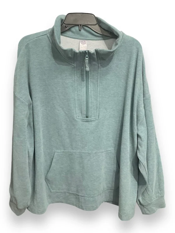 Sweatshirt Collar By Te Verde In Blue, Size: 2x