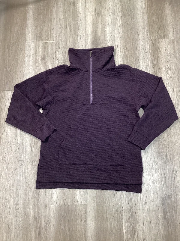 Sweatshirt Collar By Zella In Purple, Size: S