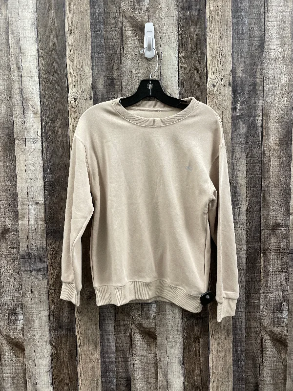 Sweatshirt Crewneck By Alo In Tan, Size: Xs