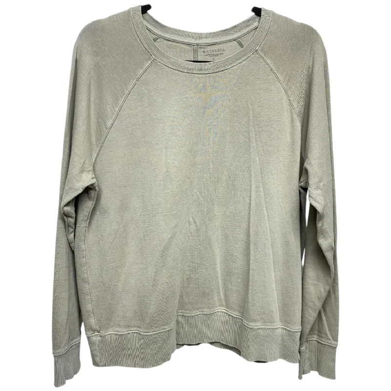 Sweatshirt Crewneck By Athleta In Green, Size: L