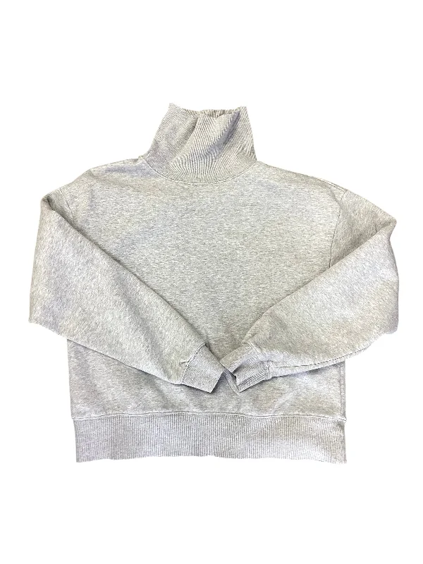 Sweatshirt Crewneck By Calia In Grey, Size: S