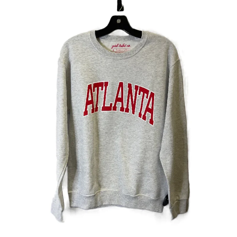 Sweatshirt Crewneck By Clothes Mentor In Grey, Size: S