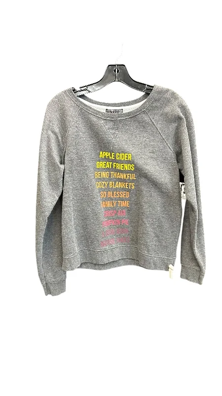 Sweatshirt Crewneck By Clothes Mentor In Grey, Size: S