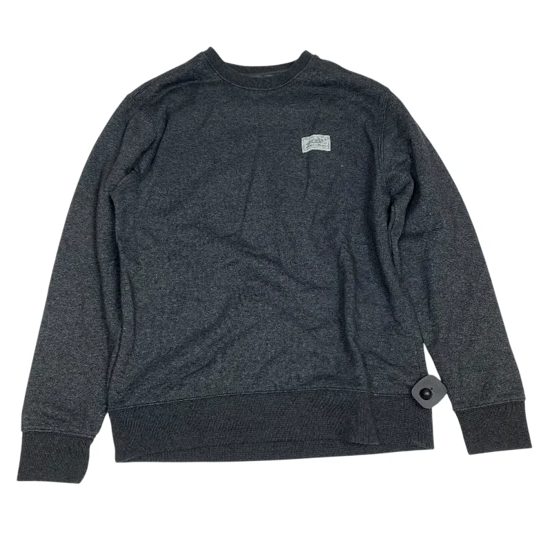 Sweatshirt Crewneck By Eddie Bauer In Grey, Size: S