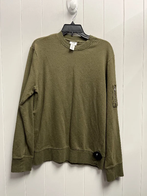 Sweatshirt Crewneck By H&m In Green, Size: S