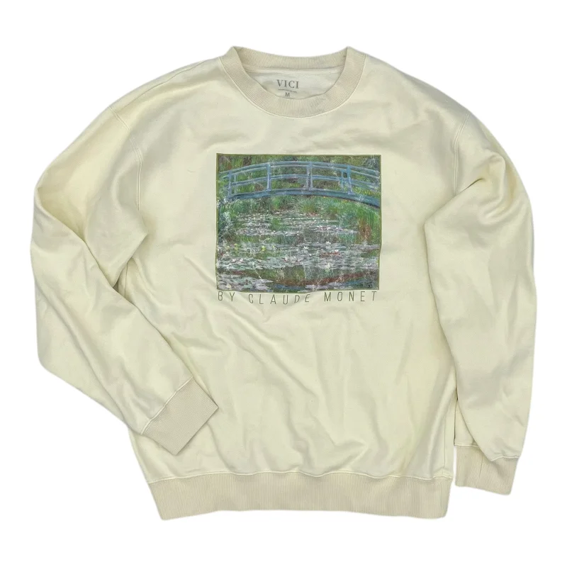 Sweatshirt Crewneck By Vici In Yellow, Size:M