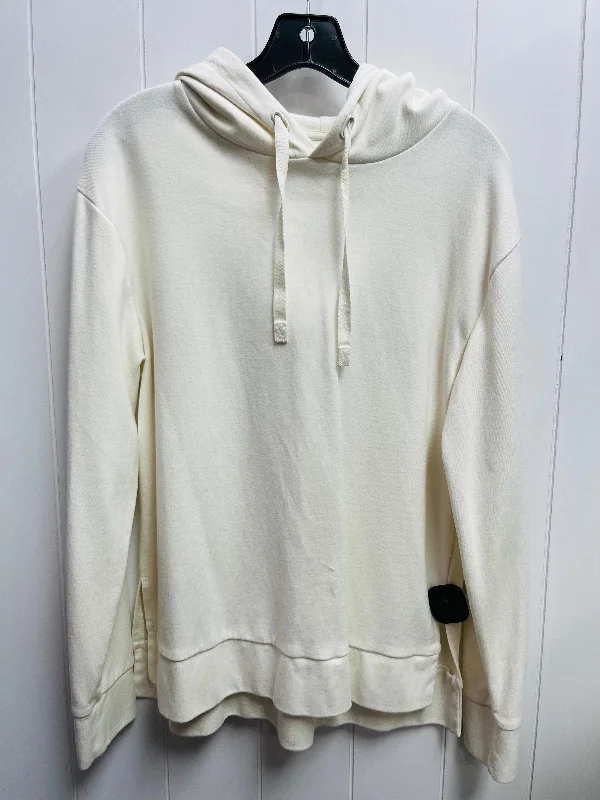 Sweatshirt Hoodie By A New Day In Cream, Size: L