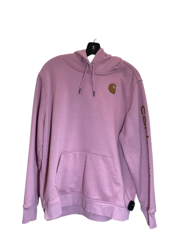 Sweatshirt Hoodie By Carhartt In Pink, Size: 1x