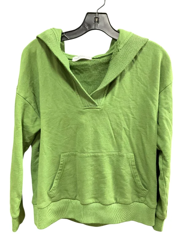 Sweatshirt Hoodie By Clothes Mentor In Green, Size: M