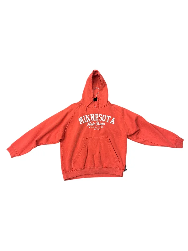 Sweatshirt Hoodie By Clothes Mentor In Orange, Size: S