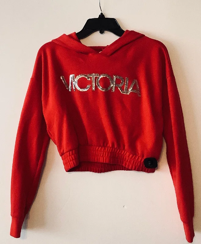 Sweatshirt Hoodie By Clothes Mentor In Red, Size: S