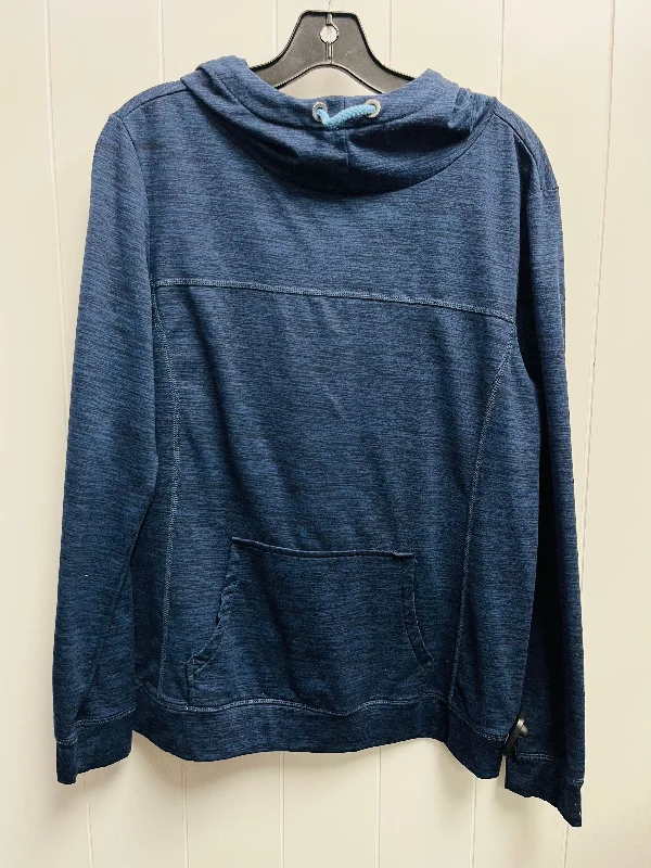 Sweatshirt Hoodie By crane In Navy, Size: M