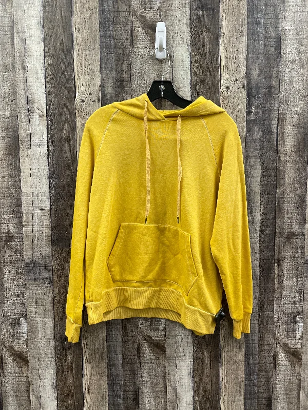 Sweatshirt Hoodie By Time And Tru In Gold, Size: S