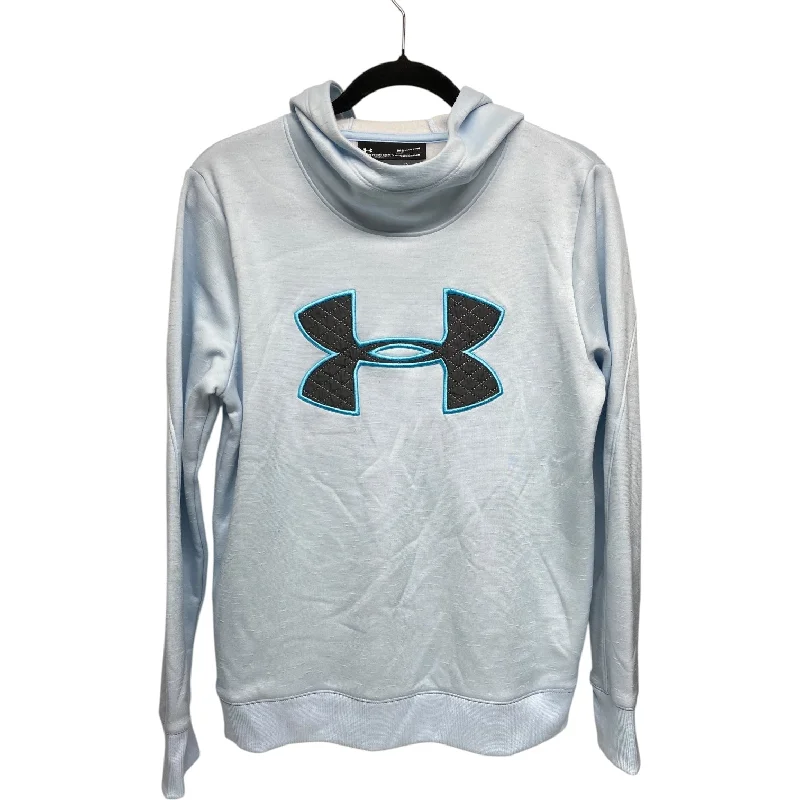 Sweatshirt Hoodie By Under Armour In Blue, Size: M