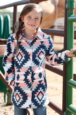 Girl's Polar Fleece Shirt Jacket