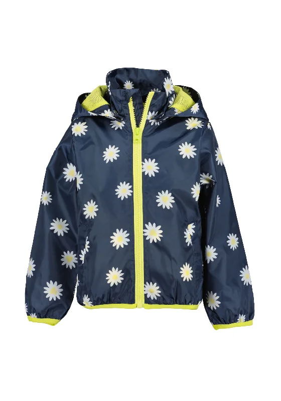 Blue Seven Girls Daisy Print Jacket, Navy