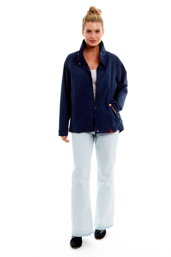 Serafina Collection Waterproof Short Jacket, Navy