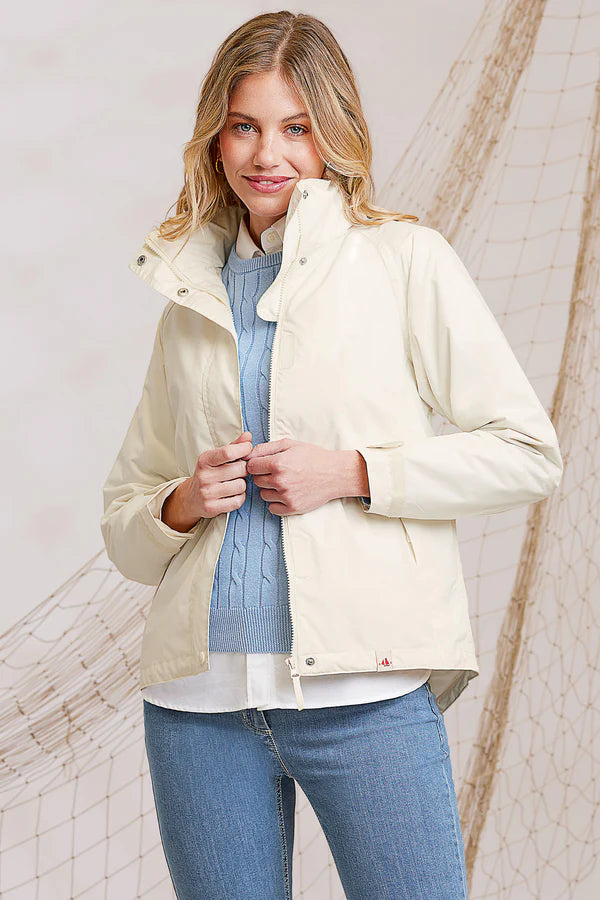 Serafina Collection Waterproof Short Jacket, Off White