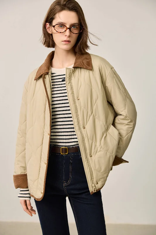 LILY Vintage Classic Quilted Short Jacket