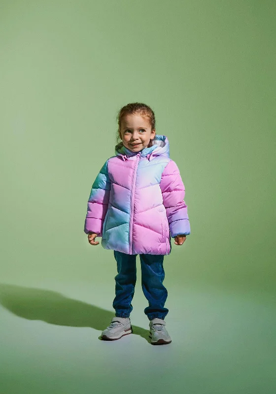 Name It Mini Girl Manna Puffer Jacket, Bonbon