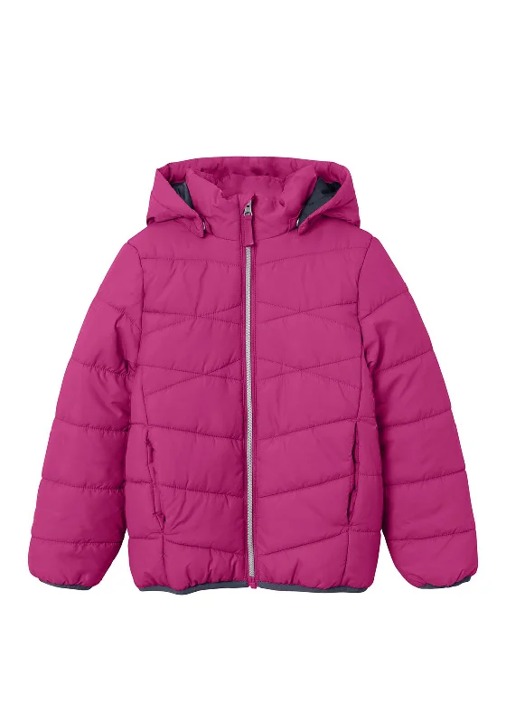 Name It Mini Girls Memphis Jacket, Very Berry