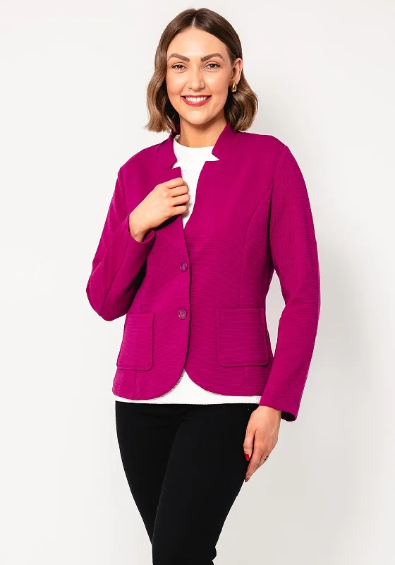 Rabe Ribbed Jersey Jacket, Fuchsia Pink