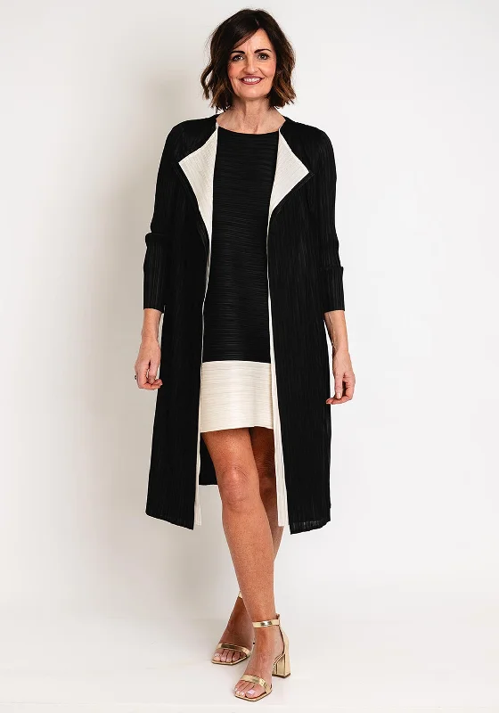 Thanny Pleated Waterfall Jacket, Black