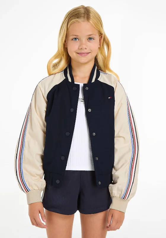 Tommy Hilfiger Girl 1985 Collection Varsity Jacket, Navy