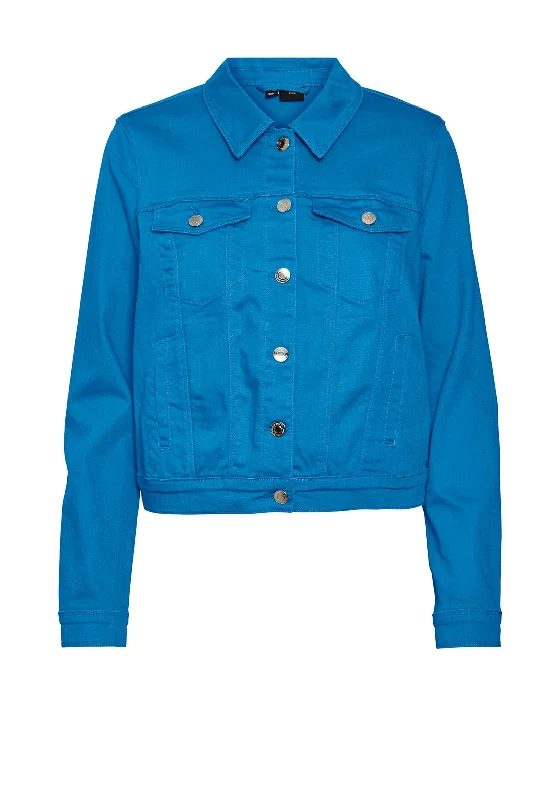 Vero Moda Wild Soya Short Denim Jacket, Ibiza Blue