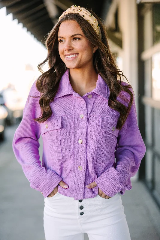 Always Be Around Orchid Purple Shacket